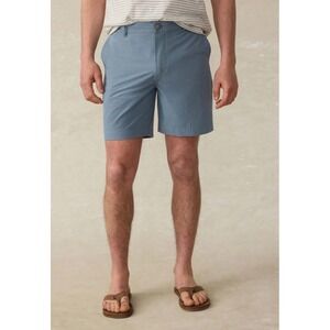 Faherty All Day Shorts 9" Inseam Light Blue Stretch Hybrid Chino Mens Size 33
